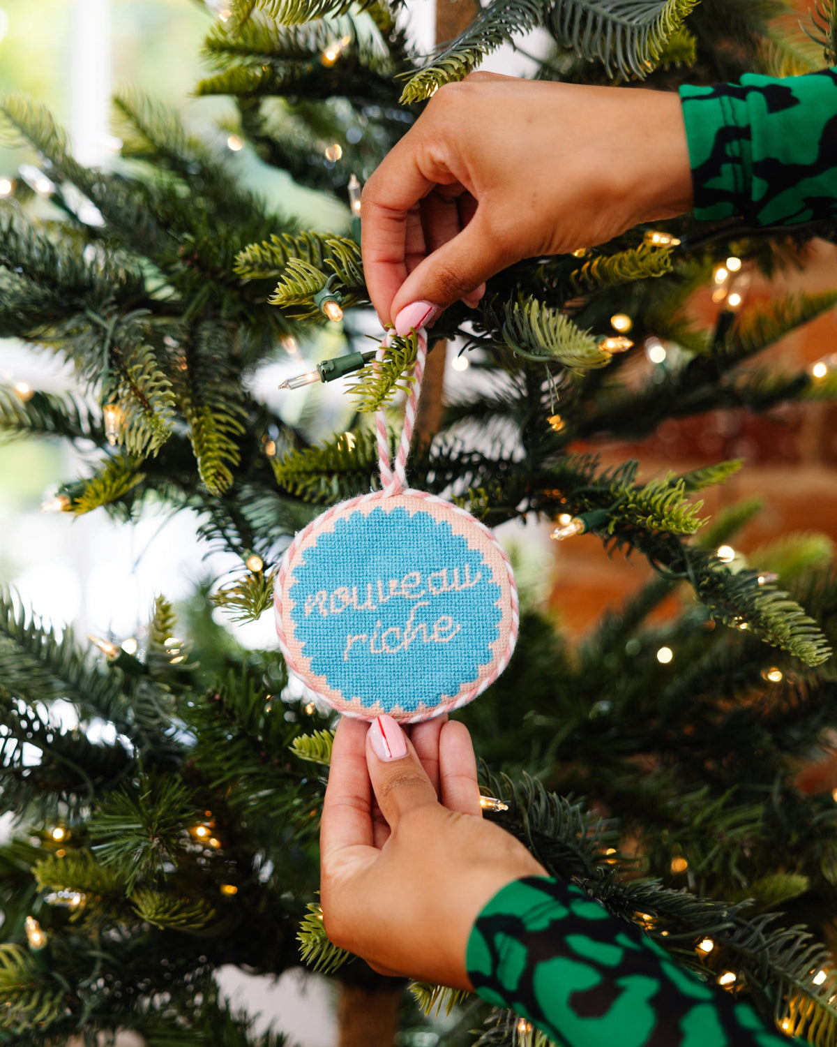 Needlepoint Ornament - Nouveau Riche