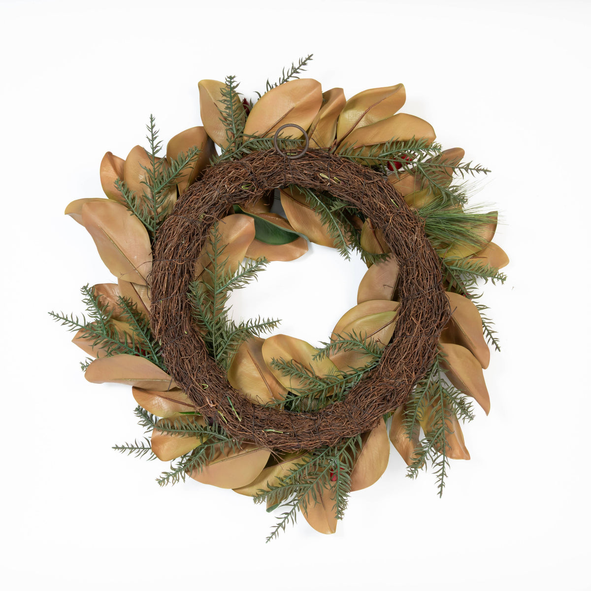 Magnolia Festive Holiday Wreath 24 Inch