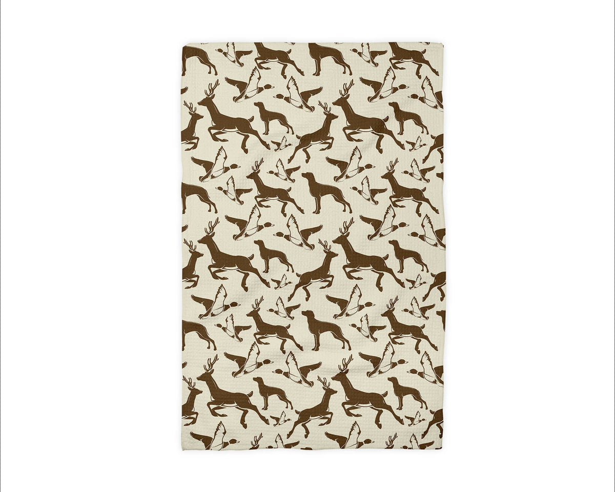 Deer Hunting Wilderness Mountain Hunter Rustic Kitchen Towel