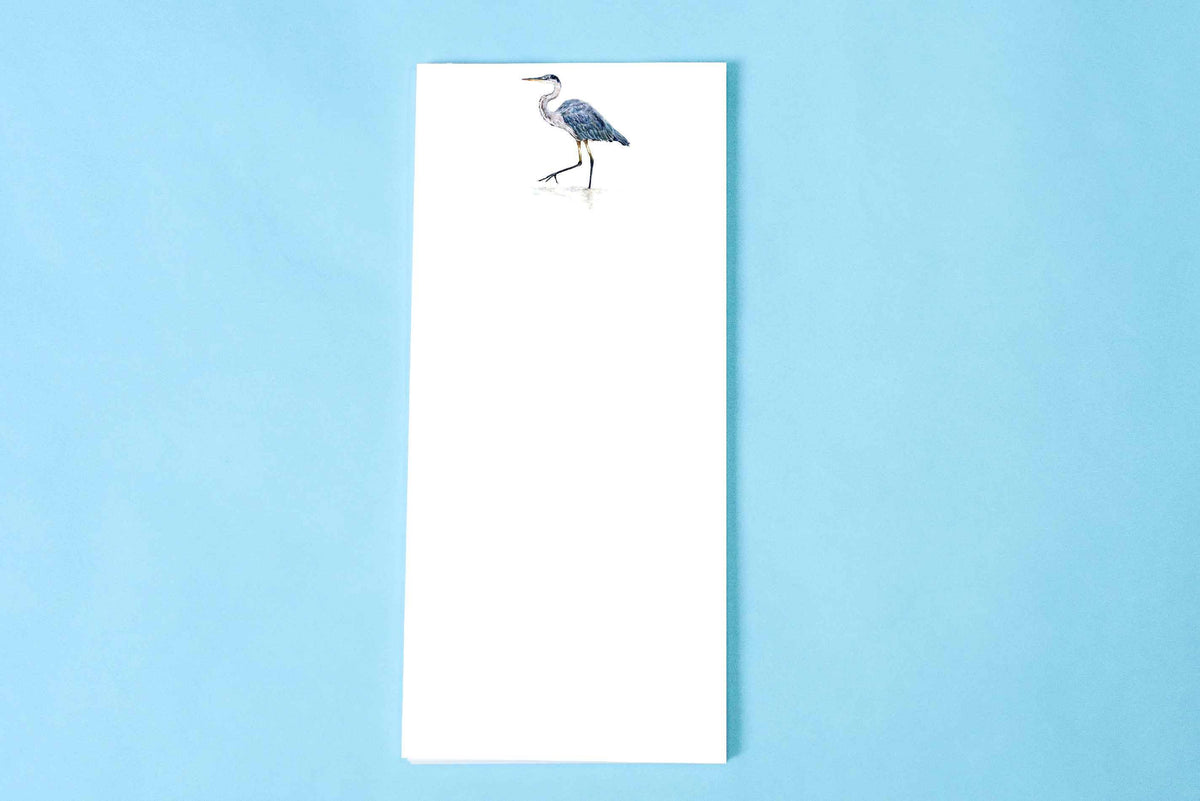 Blue Heron List Notepad
