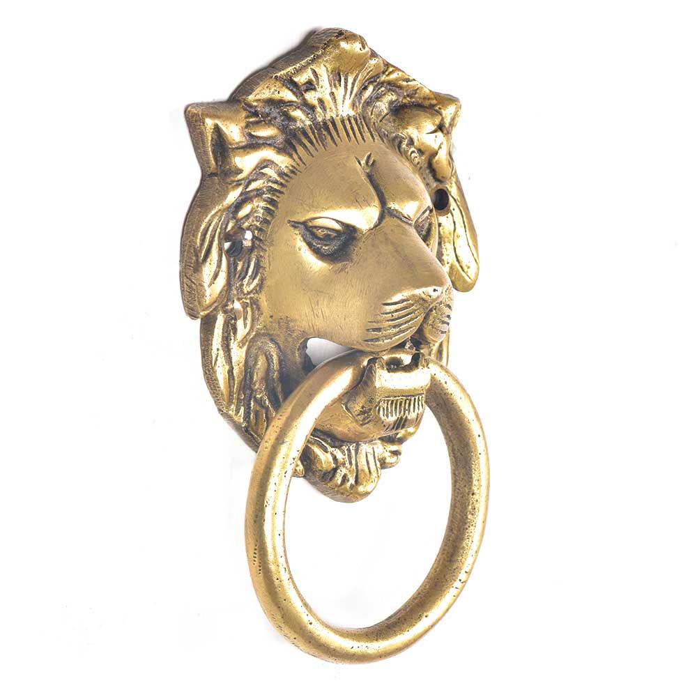 1 Piece Brass Lion Luxurious Door Ring Door Knocker