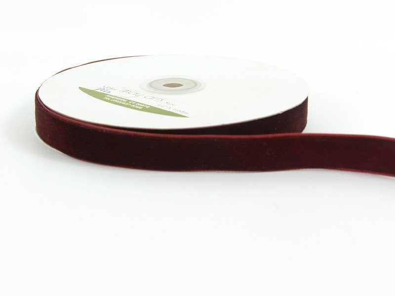 3/4" Brown Classic Woven Velvet Ribbon
