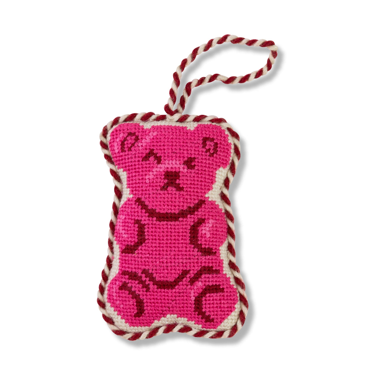 Needlepoint Icon Ornament - Gummy Bear
