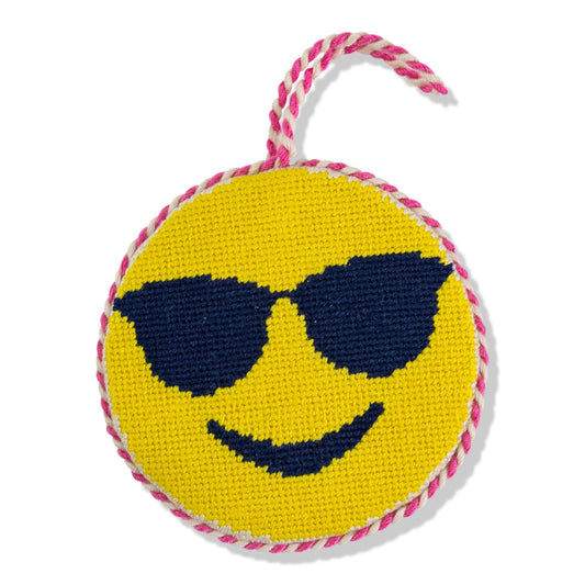 Needlepoint Icon Ornament - Cool Sunglass