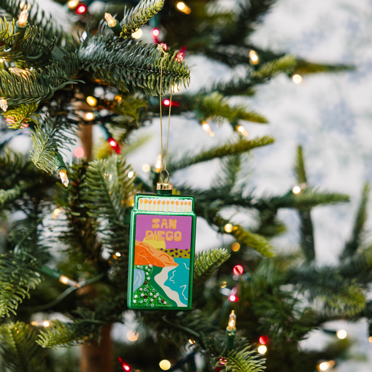 Matchbook Ornament - San Diego