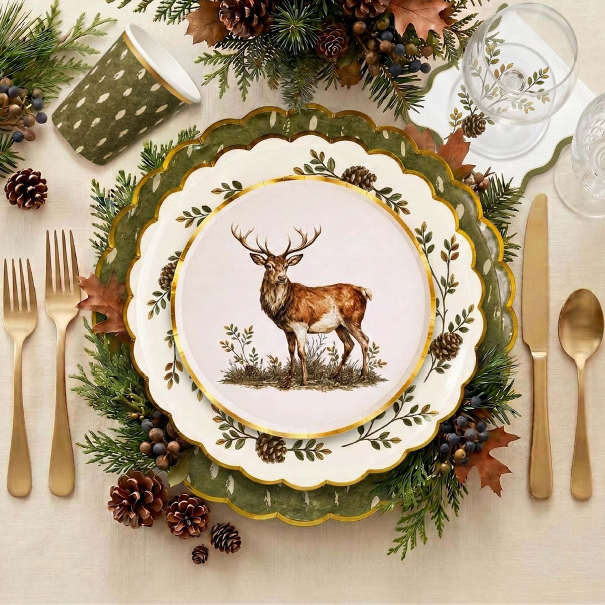 Rustic Stag 6" Appetizer Plate