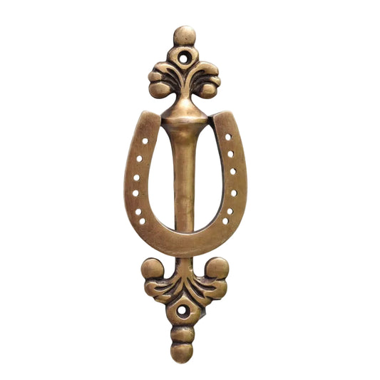 1 Piece Brass Horse Shoe Stylish Vintage Door Knocker