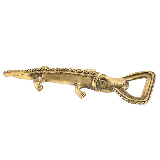 Brass Crocodile Bottle Opener