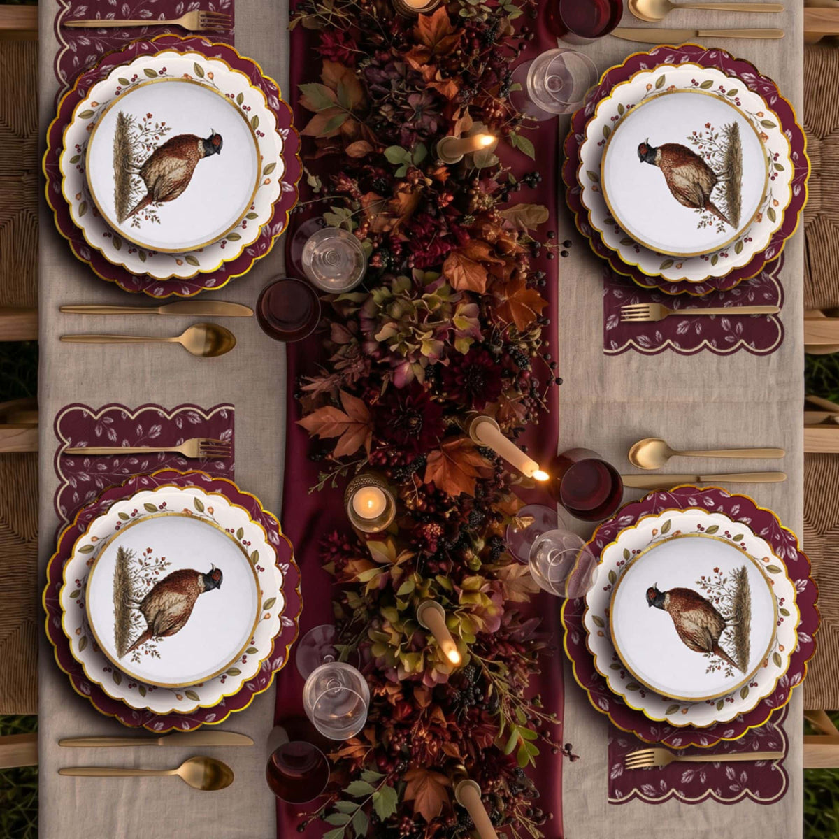 Rustic Pheasant 6" Appetizer Plate