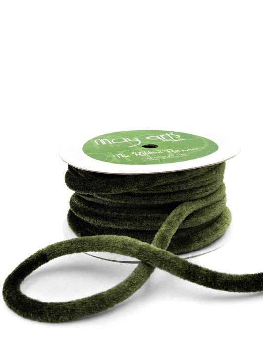 1/4" Forest Green Velvet Piping