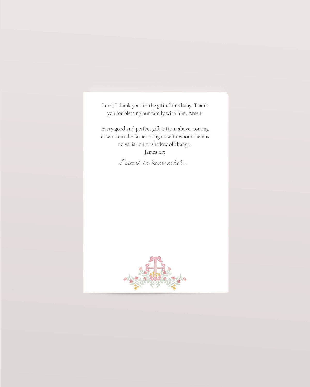 Baby Milestone Scripture Cards for Memory Keeping