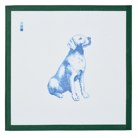 PRE-ORDER || Vintage Blue Toile Labrador Retriever