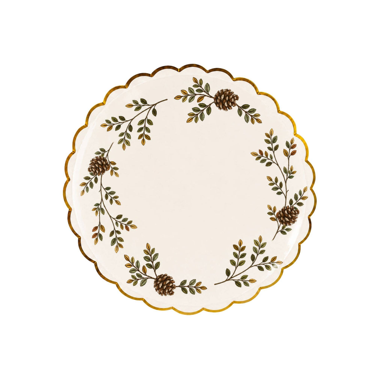 Evergreen Wreath 8" Small Plate