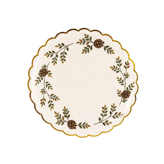 Evergreen Wreath 8" Small Plate