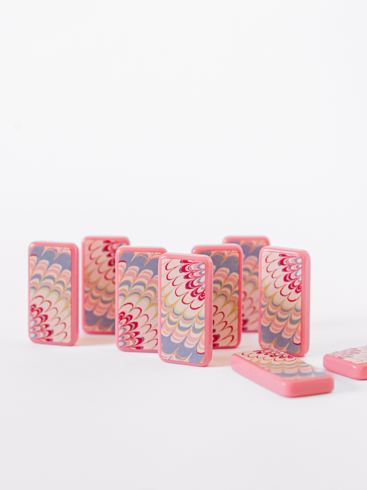 Marbled Colors Domino Set
