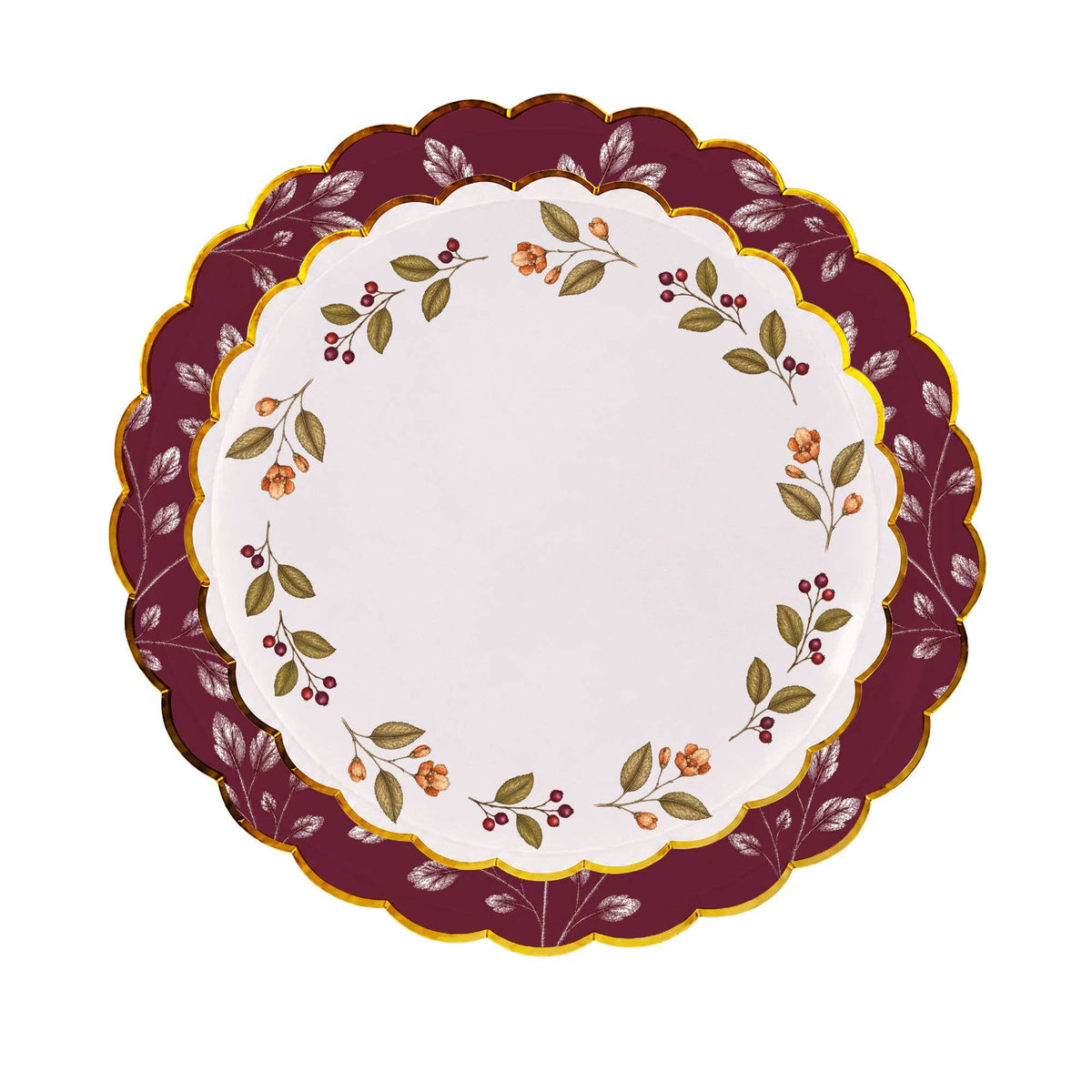 Mulberry Wreath 8" Small Plate