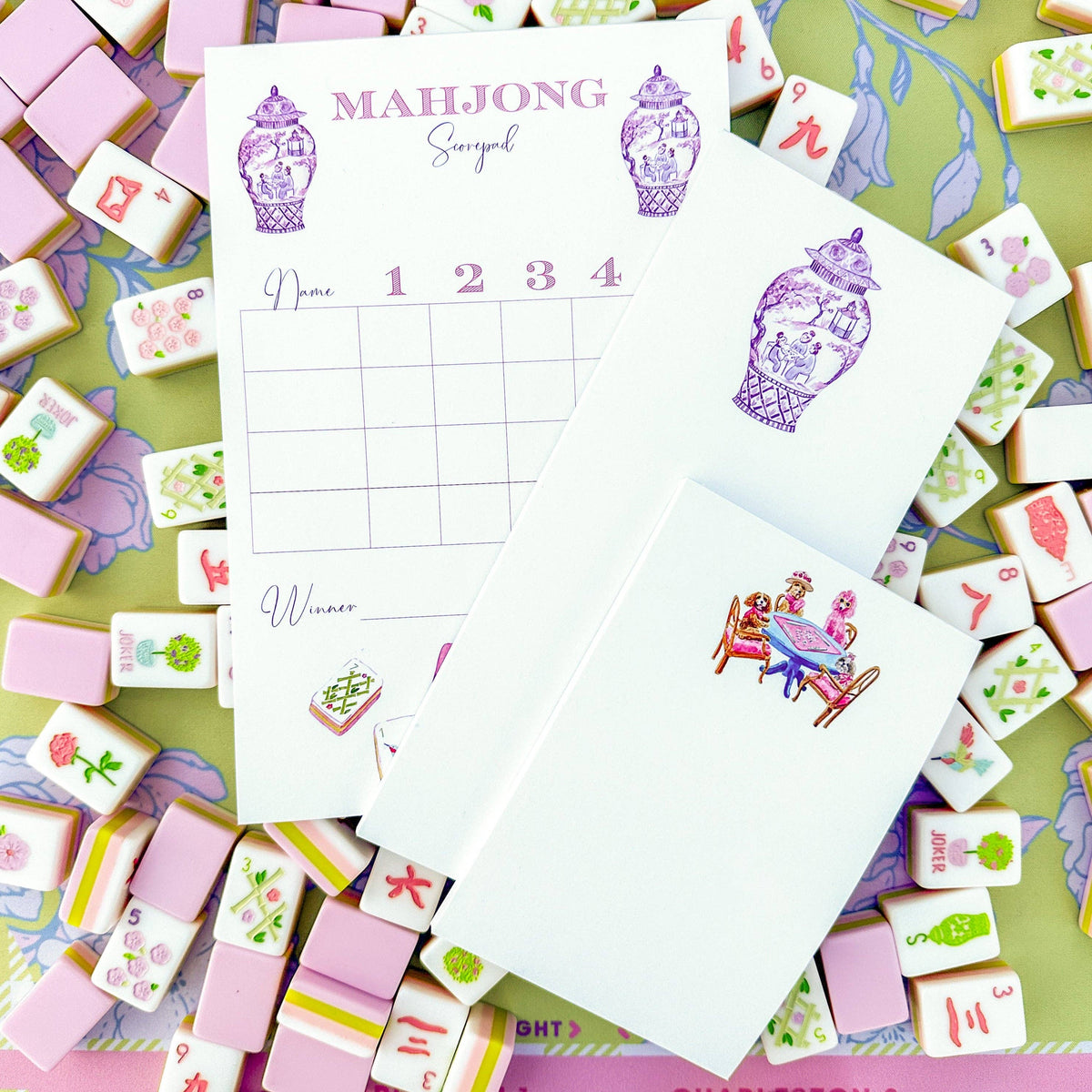 Mahjong Scorecard Pad - Taylor Tiles
