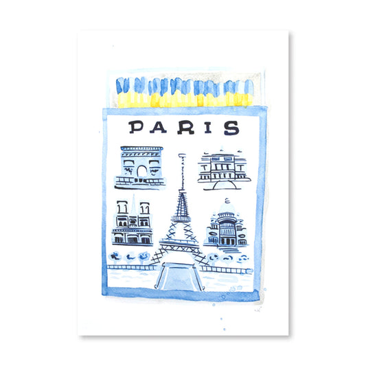 Paris Matchbook Art Print
