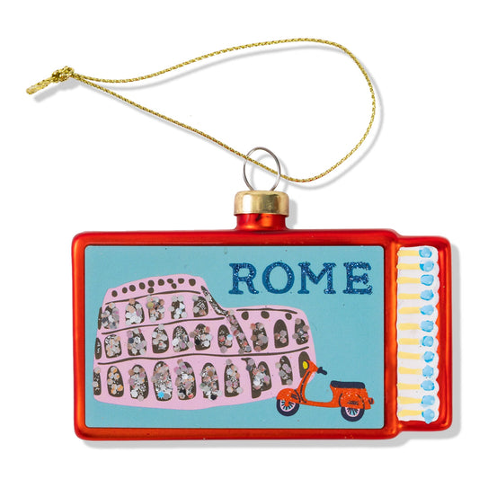 Matchbook Ornament - Rome