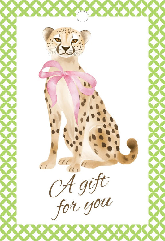 Preppy Cheetag Gift Tags- Set of 10