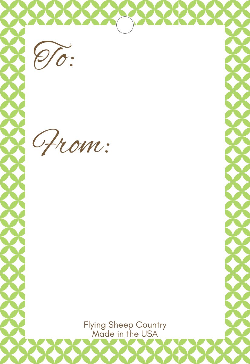 Preppy Cheetag Gift Tags- Set of 10