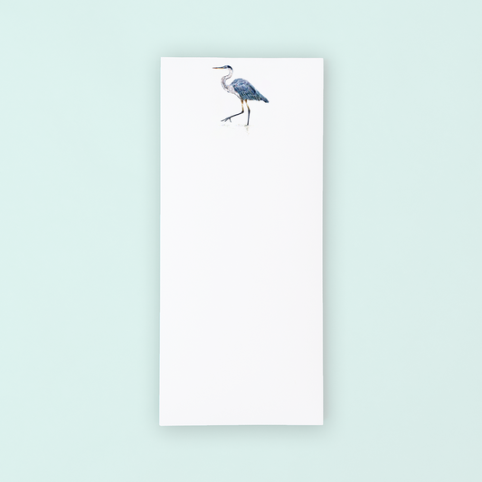 Blue Heron List Notepad