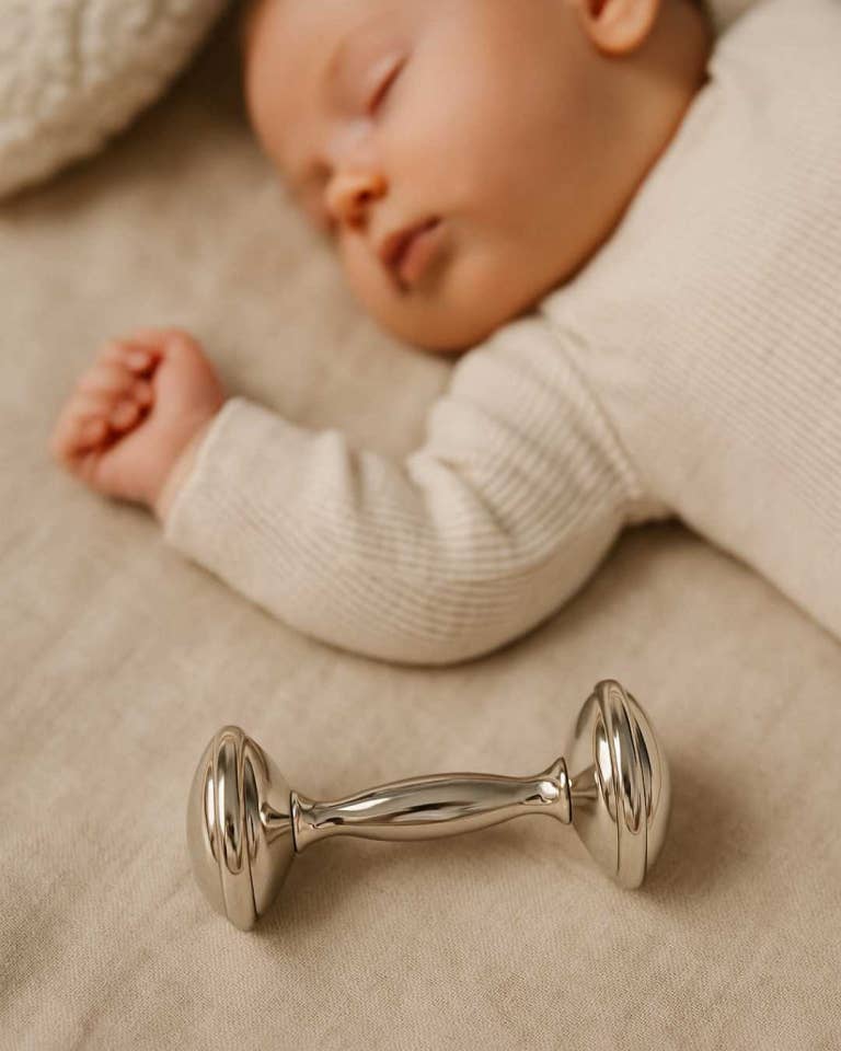 Dumbbell Baby Rattle