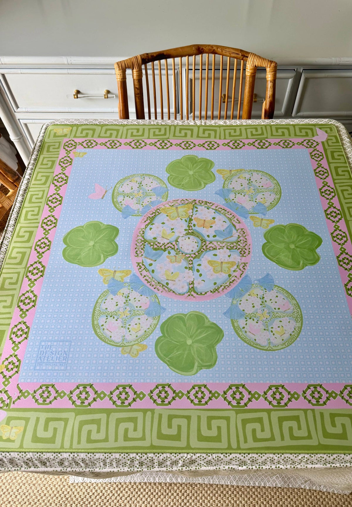 PRE-ORDER || Greer Papillon Society 32.5”x 32.5” Mahjong Mat