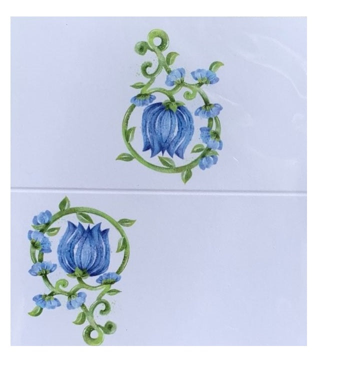 Garden and Vine - Blue Place Cards