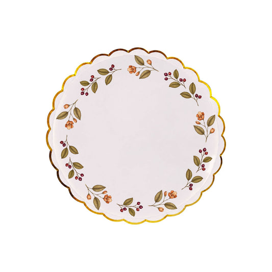 Mulberry Wreath 8" Small Plate