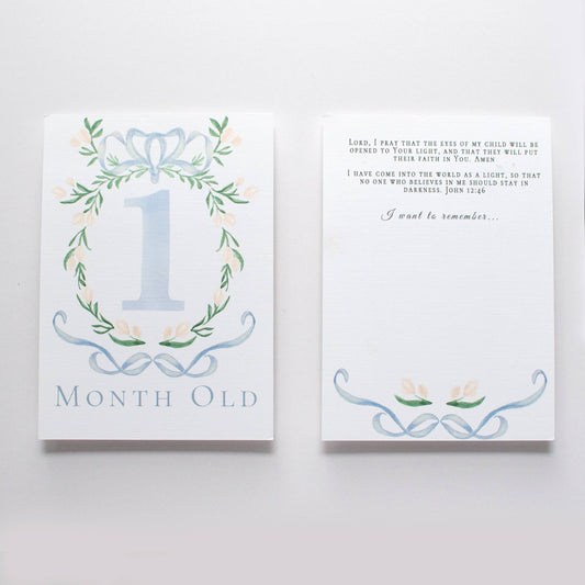Baby Milestone Scripture Cards for Memory Keeping