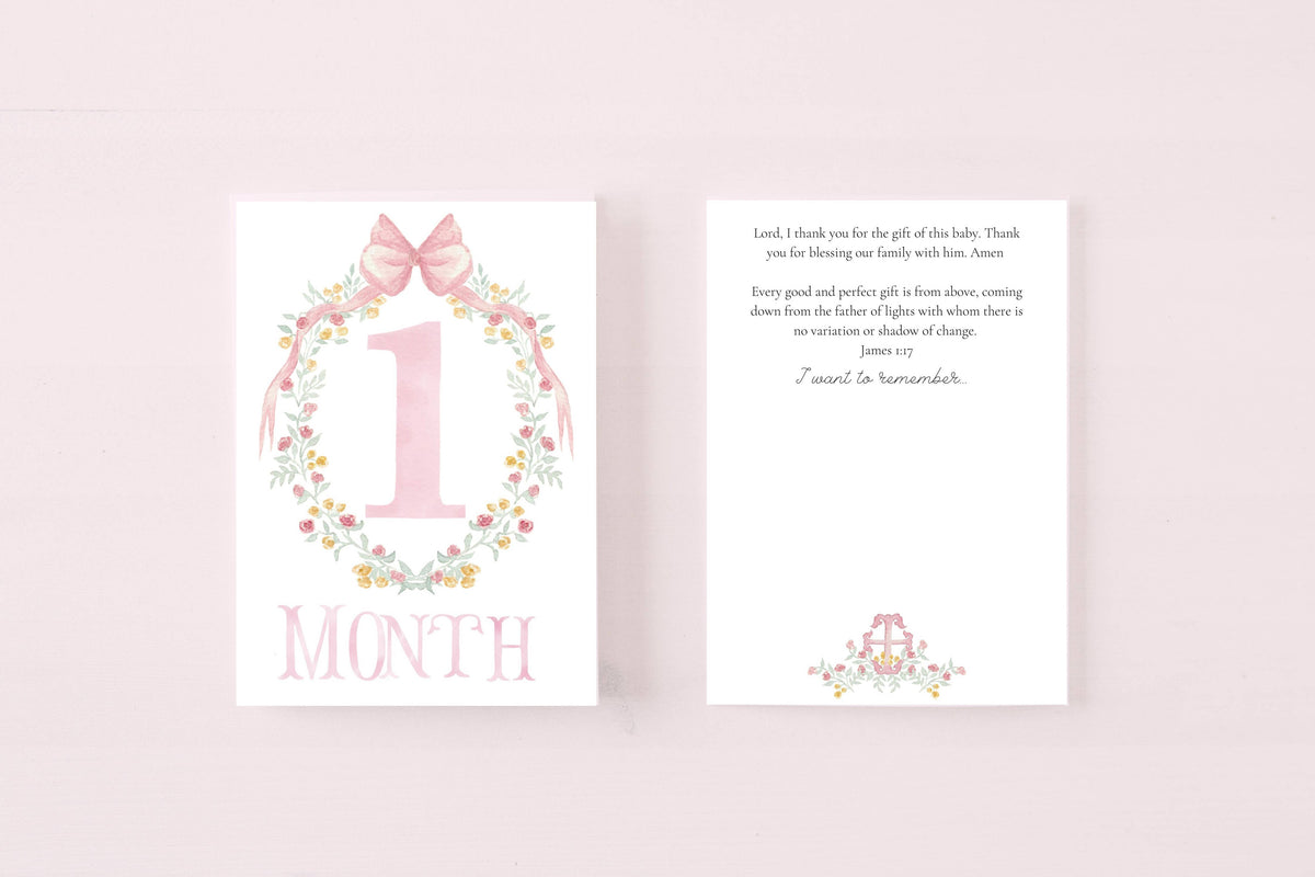 Baby Milestone Scripture Cards for Memory Keeping