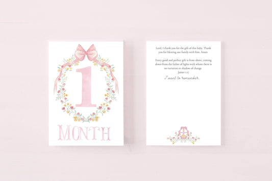 Baby Milestone Scripture Cards for Memory Keeping