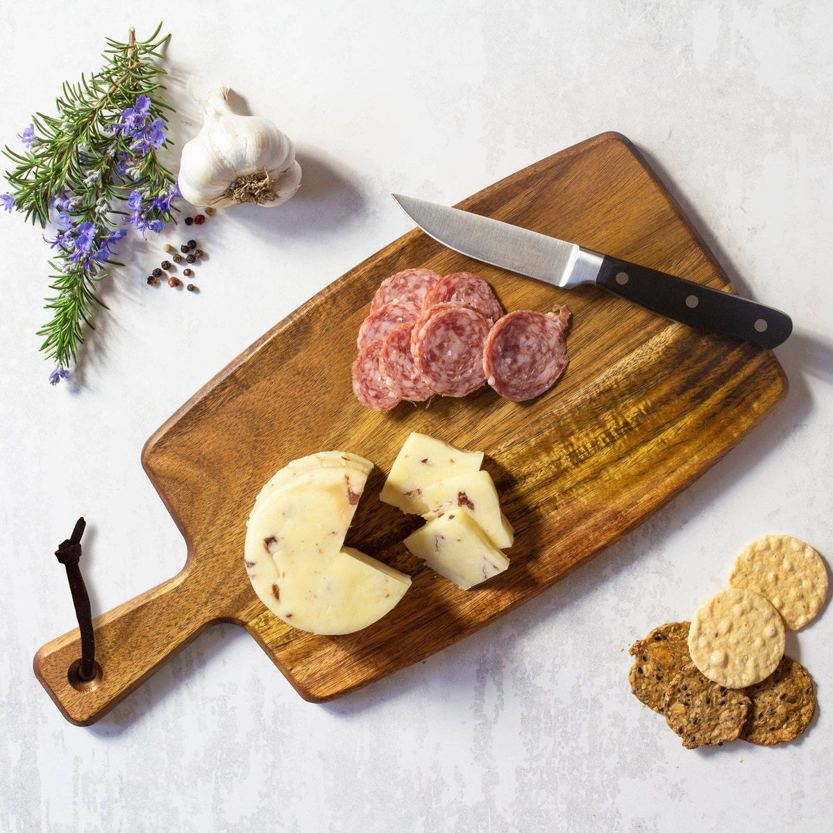 Rock & Branch Acacia Wood Charcuterie Serving Paddle Board