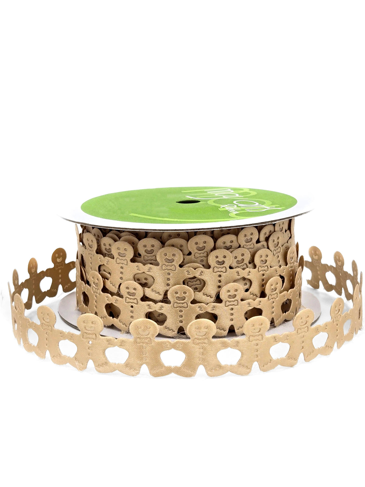 Gingerbread Man Satin Shape Ribbon