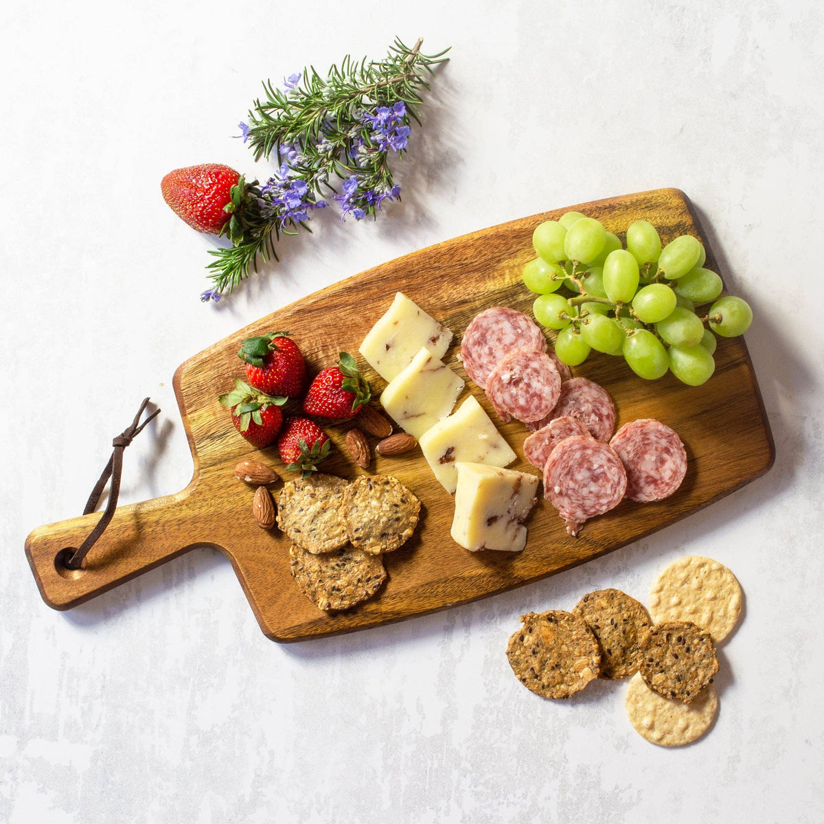 Rock & Branch Acacia Wood Charcuterie Serving Paddle Board