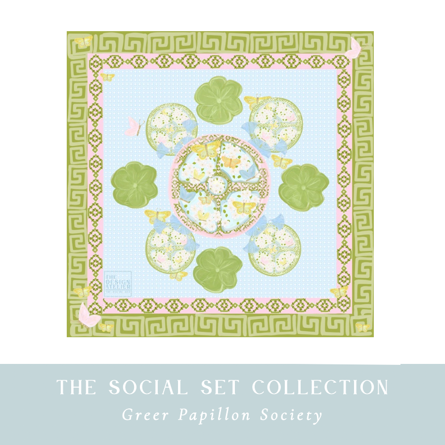 PRE-ORDER || Greer Papillon Society 32.5”x 32.5” Mahjong Mat